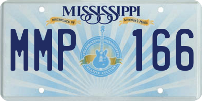 MS license plate MMP166