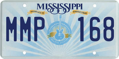 MS license plate MMP168
