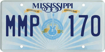 MS license plate MMP170