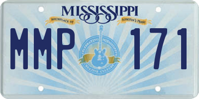 MS license plate MMP171