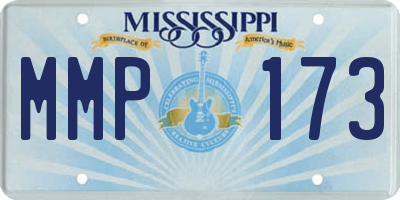 MS license plate MMP173