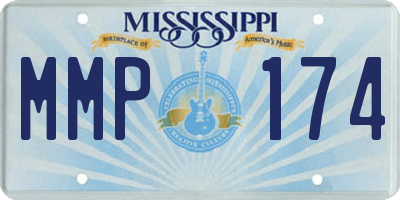 MS license plate MMP174