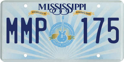 MS license plate MMP175
