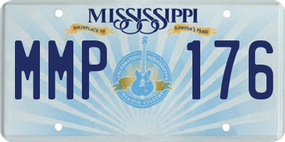 MS license plate MMP176