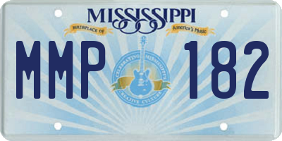 MS license plate MMP182