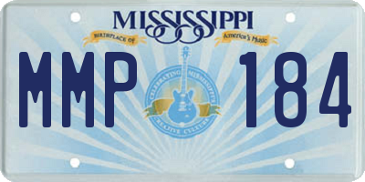 MS license plate MMP184