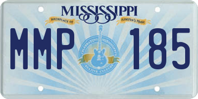 MS license plate MMP185