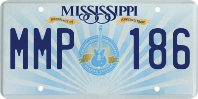 MS license plate MMP186