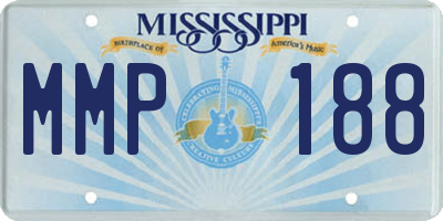 MS license plate MMP188