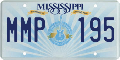 MS license plate MMP195