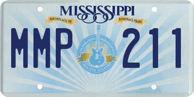 MS license plate MMP211