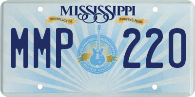 MS license plate MMP220
