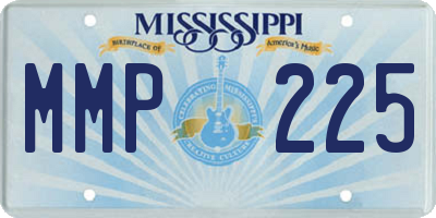MS license plate MMP225