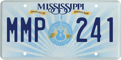 MS license plate MMP241