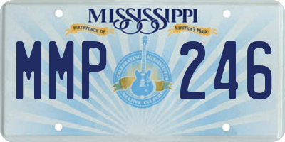 MS license plate MMP246