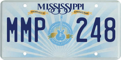 MS license plate MMP248