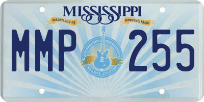 MS license plate MMP255