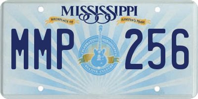 MS license plate MMP256