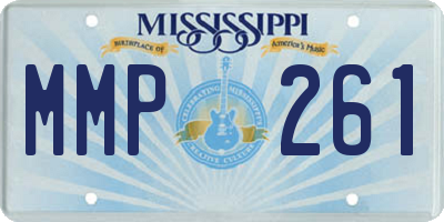 MS license plate MMP261