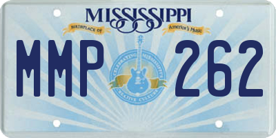 MS license plate MMP262