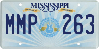 MS license plate MMP263