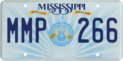 MS license plate MMP266