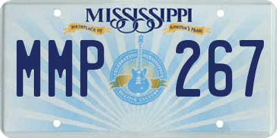 MS license plate MMP267