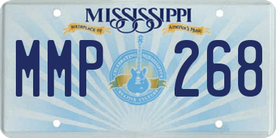 MS license plate MMP268
