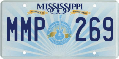 MS license plate MMP269