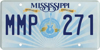 MS license plate MMP271