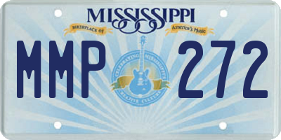 MS license plate MMP272