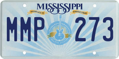 MS license plate MMP273