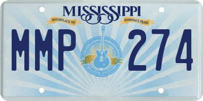MS license plate MMP274