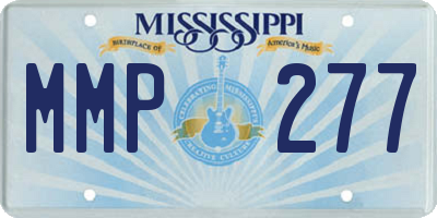 MS license plate MMP277