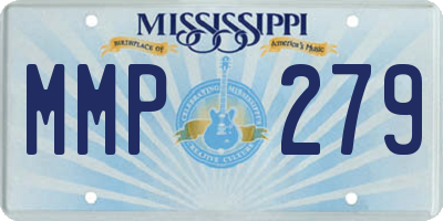 MS license plate MMP279