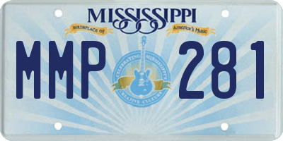 MS license plate MMP281