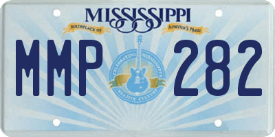 MS license plate MMP282