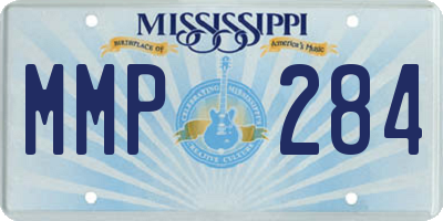 MS license plate MMP284