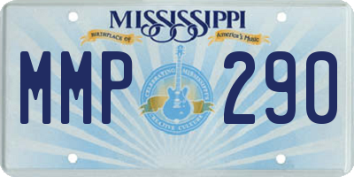 MS license plate MMP290