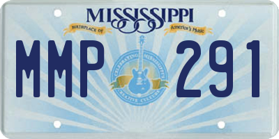 MS license plate MMP291