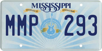 MS license plate MMP293
