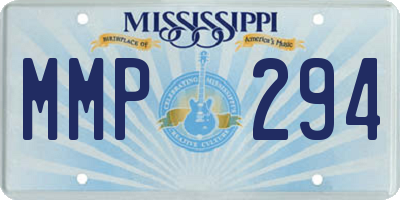 MS license plate MMP294