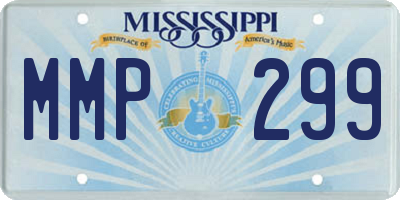 MS license plate MMP299