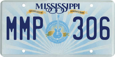 MS license plate MMP306