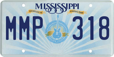 MS license plate MMP318