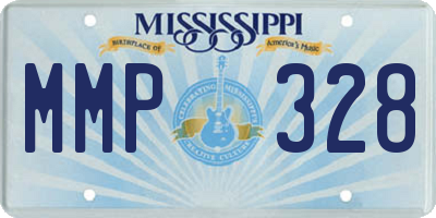 MS license plate MMP328