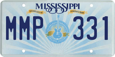 MS license plate MMP331