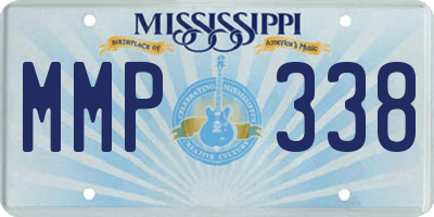 MS license plate MMP338