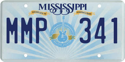 MS license plate MMP341