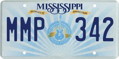 MS license plate MMP342